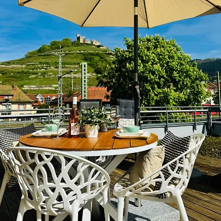 Appartement Penthouse Burgblick Mit Dachterrasse à Staufen-en-Brisgau Extérieur photo